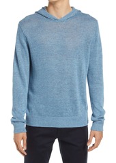Men's Vince Regular Fit Linen Melange Hooded Sweater