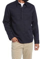 Vince Twill Pullover Shirt in Coastal at Nordstrom