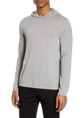 Vince Wool & Cashmere Pullover Hoodie in Heather Grey at Nordstrom