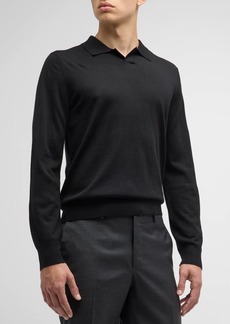 Vince Men's Wool Sweater with Johnny Collar