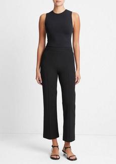 Vince Mid-Rise Pintuck Crop Flare Pant