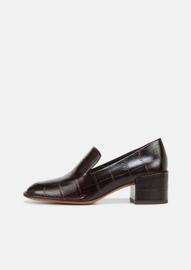 Vince Millie Leather Heeled Loafer