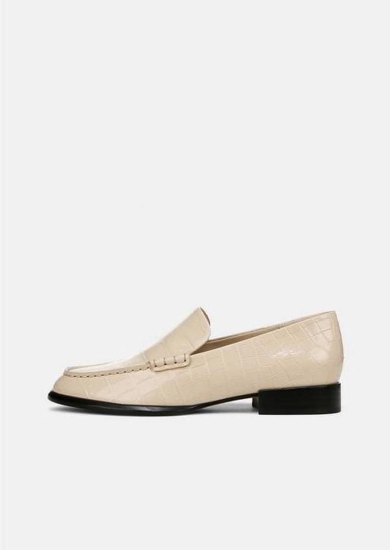 Vince Naomi Croc-Embossed Leather Loafer