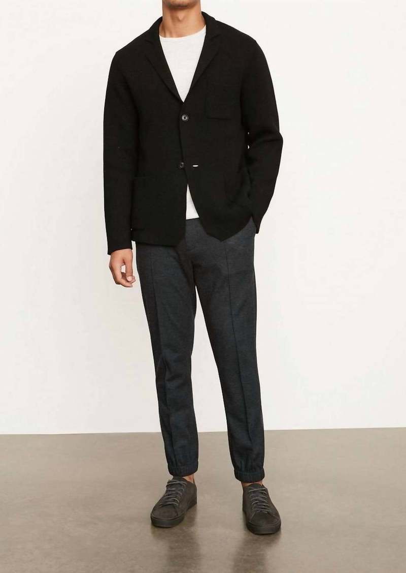 Vince Notch Collar Jacket In Black