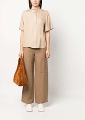 Vince one tone-patch wide-leg trousers