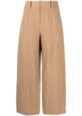 Vince one tone-patch wide-leg trousers