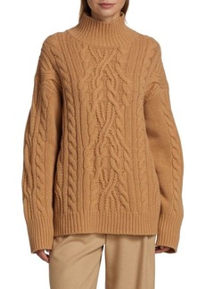 Vince Oversized Cable Knit Sweater