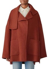 Vince Oversized Wool Blend Blanket Coat