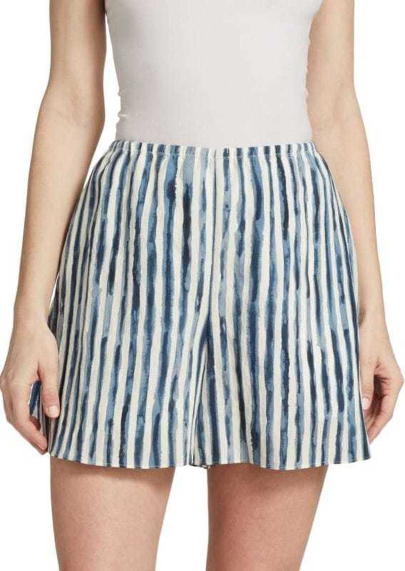 Vince Painterly Striped Shorts