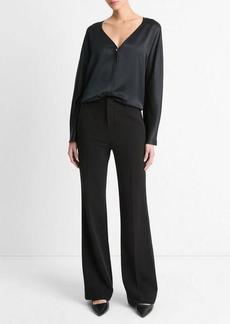 Vince Pearl-Button Silk Blouse