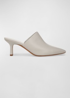 Vince Penelope Leather Point-Toe Mules