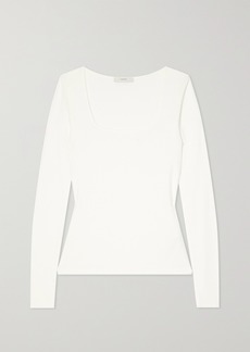 Vince Pima Cotton And Modal-blend Jersey Top