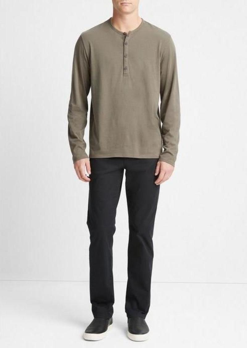 Vince Pima Cotton Long-Sleeve Henley