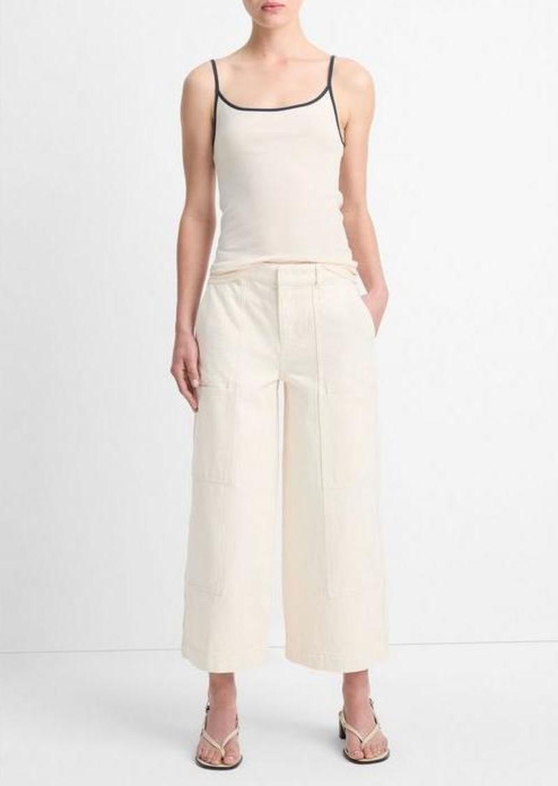 Vince Pima Cotton Tipped Camisole