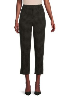 Vince Plaid Cropped Pants