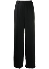 Vince pleated-detail straight-leg trousers