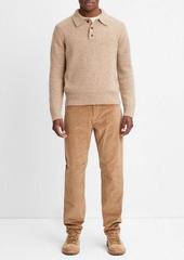 Vince Plush Cashmere Donegal Polo