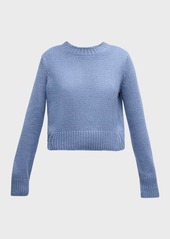 Vince Plush Silk Knit Crew Sweater