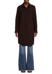 Vince Point Collar Wool Coat