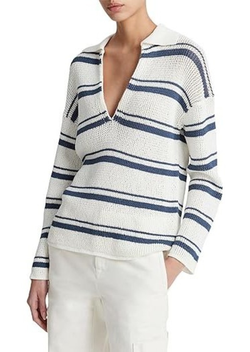 Vince Racked Ribbed Stripe Pullover