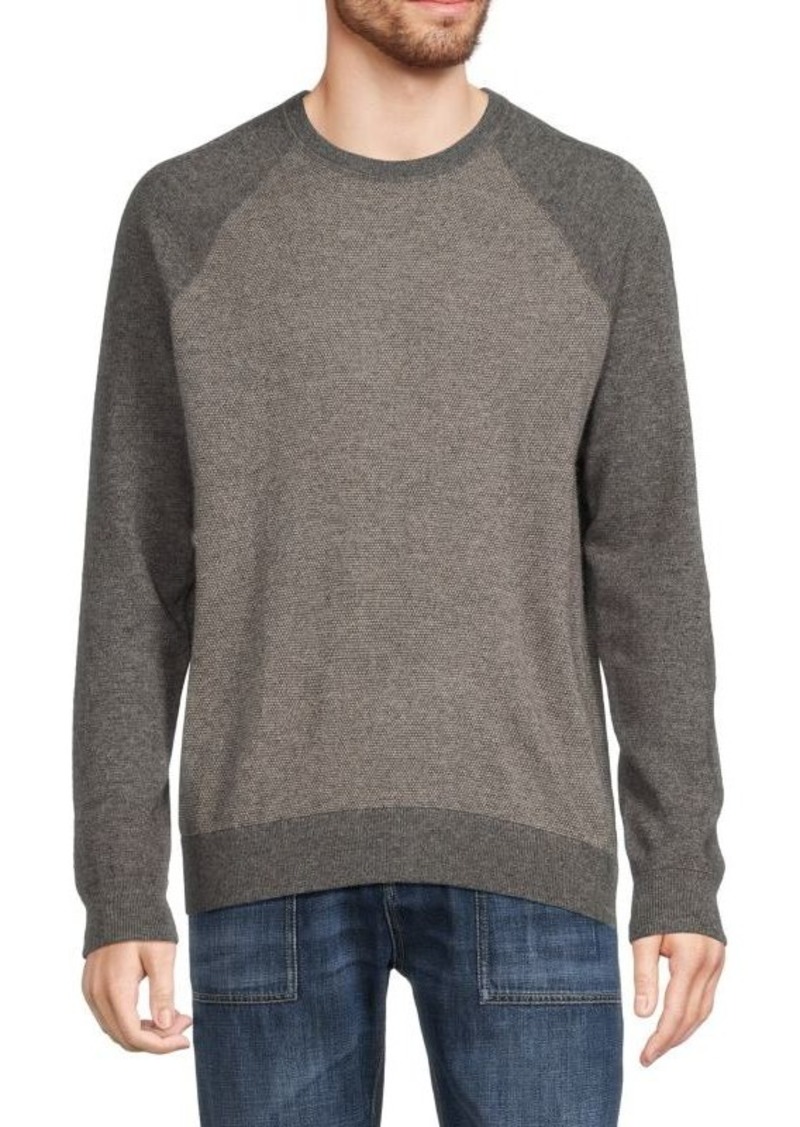 Vince Raglan Sleeve Crewneck Wool Blend Sweatshirt