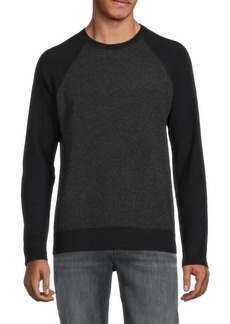 Vince Raglan Sleeve Crewneck Wool Blend Sweatshirt