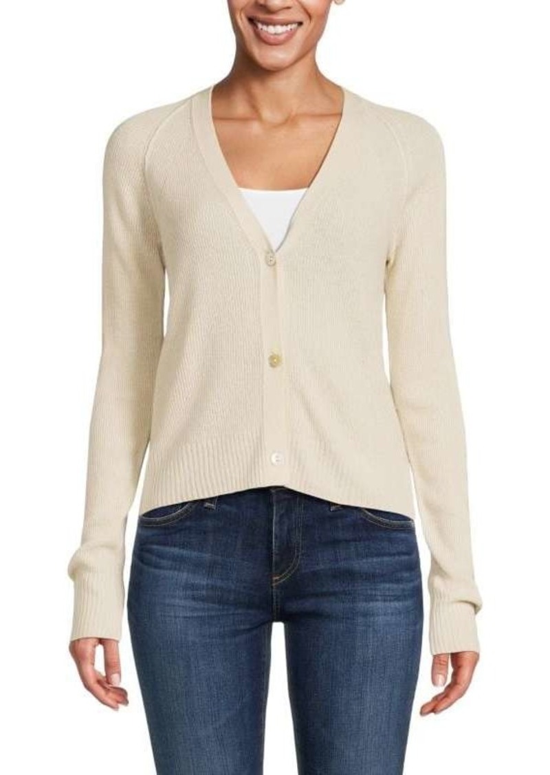 Vince Raglan Sleeve Wool Blend Cardigan