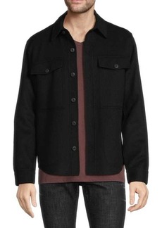 Vince Recycled Wool Blend Shirt Jacket