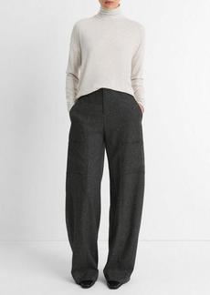 Vince Relaxed Long-Sleeve Turtleneck Top