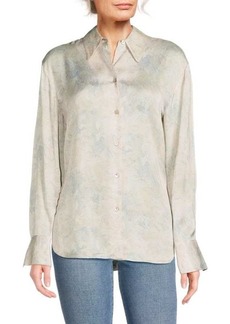 Vince Relaxed Marbled Blouse
