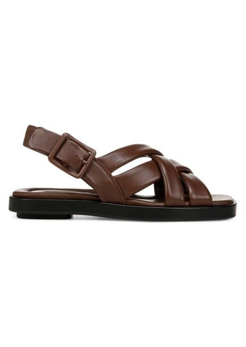 Vince Rexx-B Crisscross Leather Flat Sandals