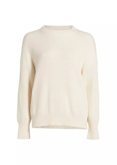 Vince Rib-Knit Funnel Neck Sweater