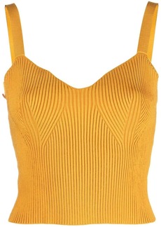 Vince ribbed-knit bralette top