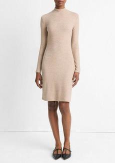 Vince Ribbed Long-Sleeve Short Dress