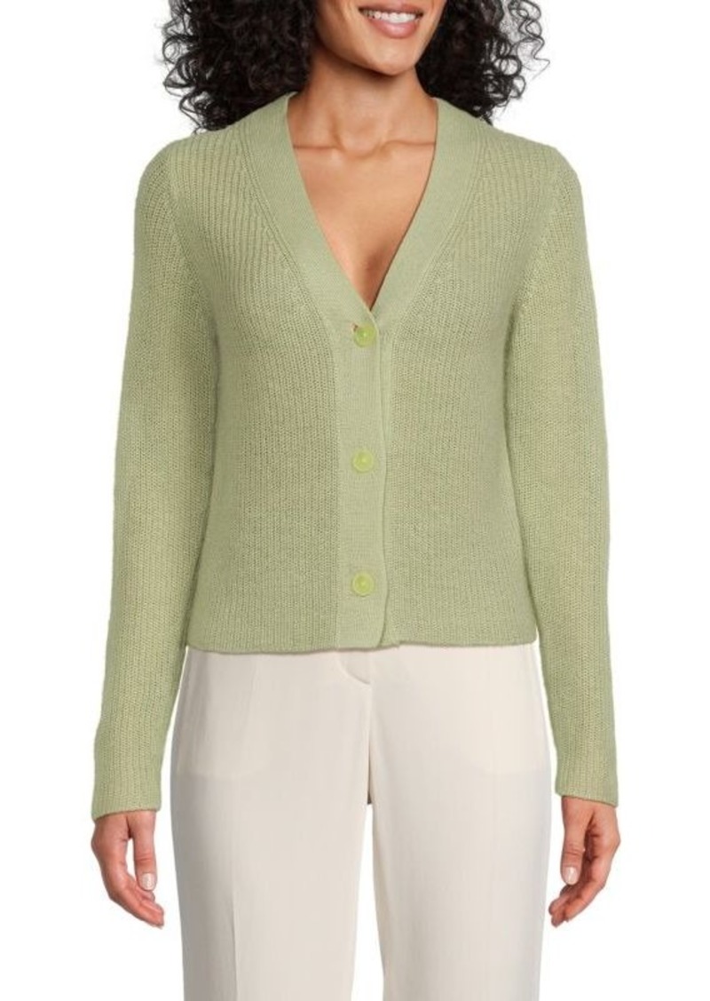 Vince Ribbed Mohair Cardigan