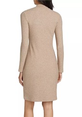 Vince Ribbed Sweater Minidress