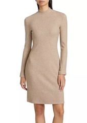 Vince Ribbed Sweater Minidress