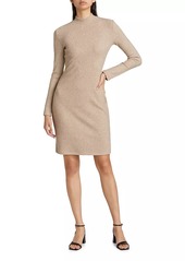 Vince Ribbed Sweater Minidress