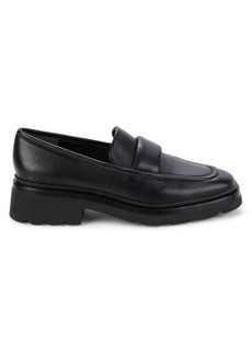 Vince Robin Apron Toe Leather Loafers