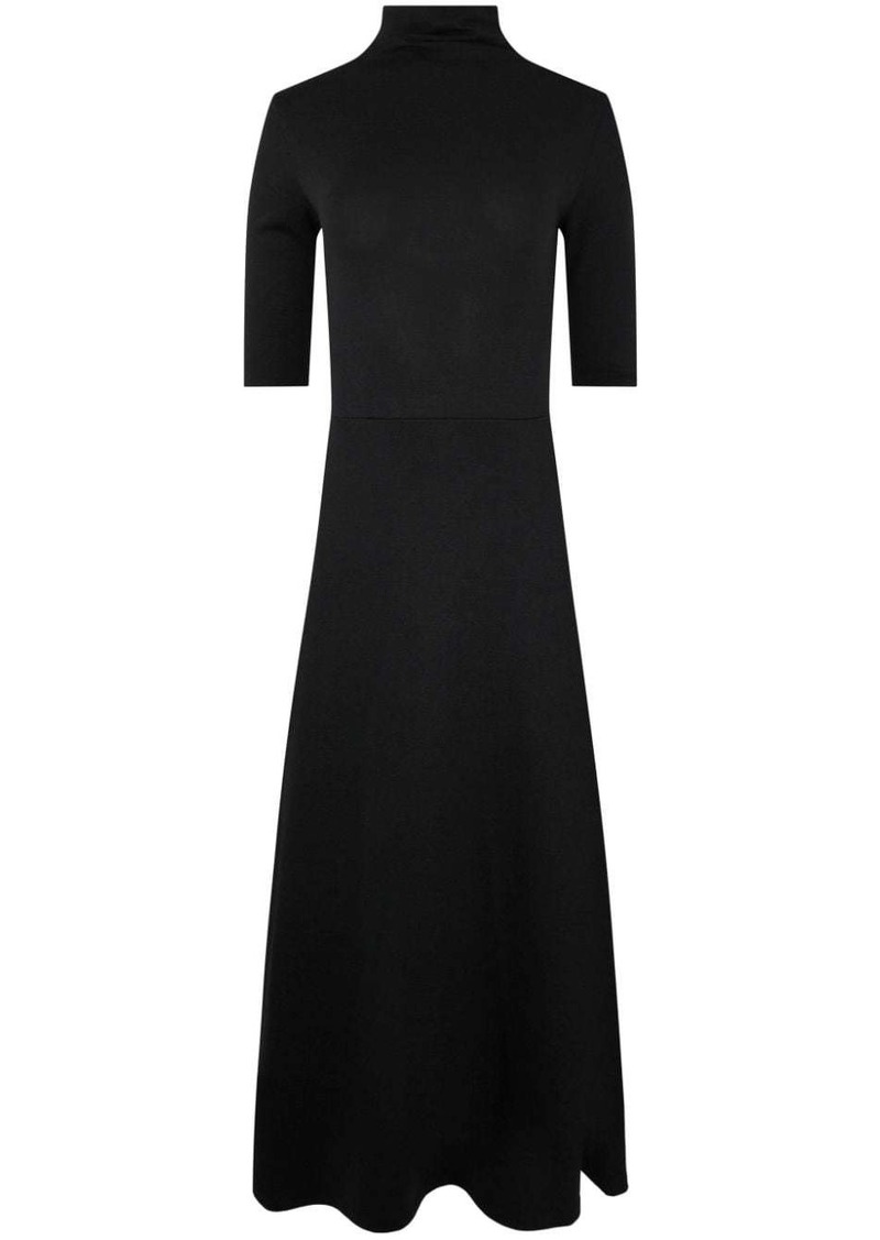 Vince roll-neck fine-knit midi dress