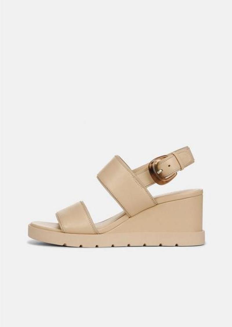 Vince Roma Leather Wedge Sandal