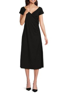 Vince Ruched Waist Midi Dress