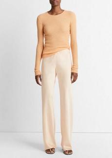 Vince Satin High-Waist Bias Pant