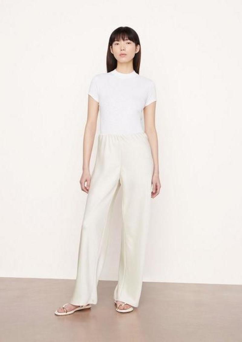 Vince Satin High-Waist Bias Pant