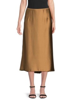 Vince Satin Midi Slip Skirt