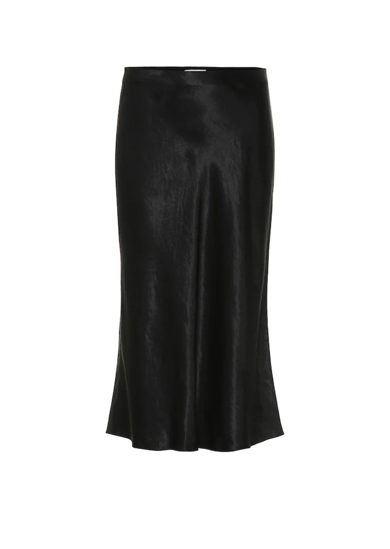 Vince Satin slip midi skirt