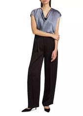 Vince Satin Wide-Leg Trousers