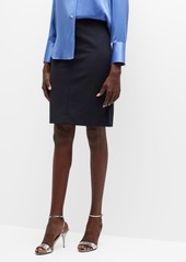 Vince Seamed Front Short Pencil Skirt