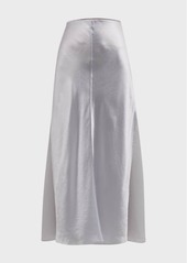 Vince Sheer Panelled Midi Slip Skirt