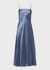 Vince Sheer Silk Paneled Long Slip Dress